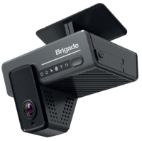 Kamera AI Dashcam Brigade DC-204-AI montowana na szybie ciężarówki